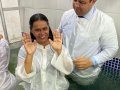 Pr. José Laelson batiza 31 novos membros da AD União dos Palmares