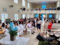 Pr. Gildo Severino batiza 37 novos membros da AD em Lagoa da Canoa