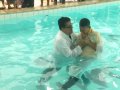 Batismo nas águas contempla sete candidatos em Canafístula de Palmeira dos Índios