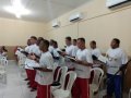 Pr. Ivan Ramos celebra batismo no Núcleo Ressocioalizador da Capital