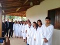 Pr. Everaldo Massena batiza 11 novos membros da AD Chã Preta