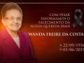 Irmã Wanda Freire Costa parte para Eternidade