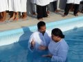 Pr. Everaldo Soares batiza 61 novos membros da AD em Chã do Pilar