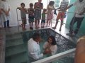 Pr. Israel Santos batiza cinco novos membros da AD Monteirlópolis