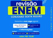 Aulão preparatório para o Enem 2024 será dia 26 de outubro