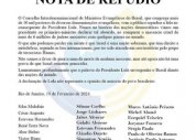 Pastores assinam nota de repúdio sobre fala de Lula que comparou ações de Israel ao Holocausto