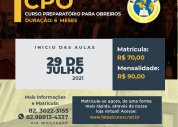 FATEAL abre inscrições para o Curso Preparatório para Obreiros - CPO