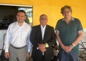 Rev. José Orisvaldo Nunes de Lima se encontra com o pastor Davi Vingren