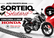 Projeto Águia promove sorteio solidário de uma motocicleta Honda zero quilômetro