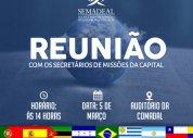 Reunião com coordenadores de missão será dia 05 de março