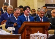 Pr. Edmagno Nunes ministra na Santa Ceia de outubro na igreja sede