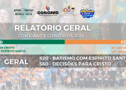 CONJOAAD e CONADKIDS somaram 560 conversões e 820 batismos com o Espírito Santo