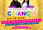 Congresso Infantil da AD Feira Grande será dias 08 e 09 de novembro