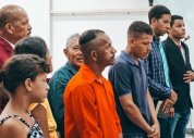 Seis pessoas aceitaram a Jesus primeiro culto da União de Jovens e Adolescentes da AD Moacir Andrade