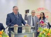 Pastor-presidente empossa novo dirigente do campo eclesiástico de Igaci