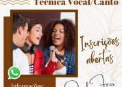 Estão abertas as inscrições para o Curso de Técnica Vocal/Canto. Confira!
