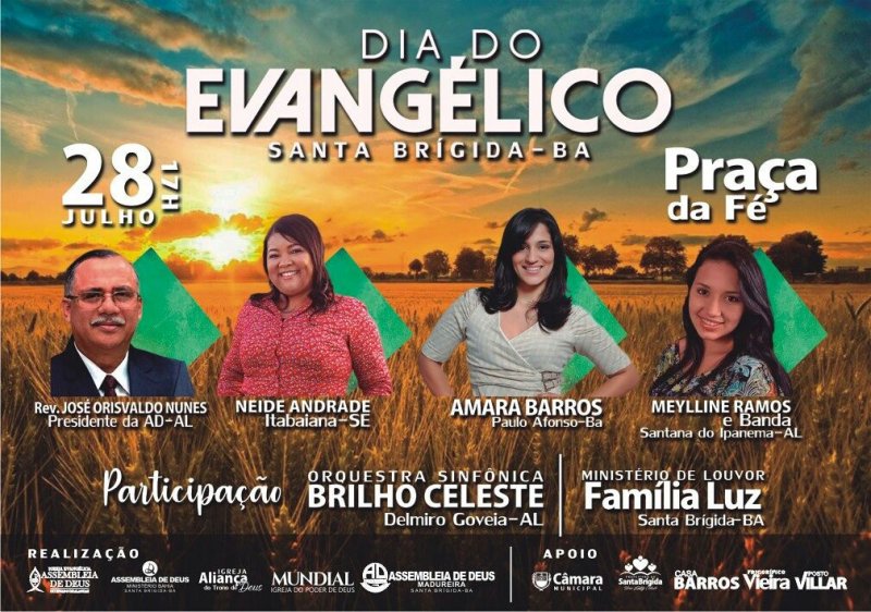 Notícia - Dia do Evangélico será comemorado dia 27 de agosto na Praça da  Bíblia - Prefeitura Municipal de Cajati