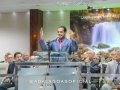 Pr. Moisés Leopoldino ministra no culto de doutrina do templo-sede