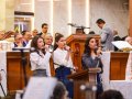 Pr. Edmagno Nunes ministra na Santa Ceia de outubro na igreja sede