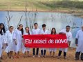 Pastor Moisés Feliciano batiza nove membros da AD Jacaré dos Homens