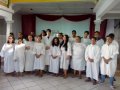 Ev. Marcondes Arruda batiza 19 novos membros da AD em Santa Brígida