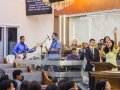 Pr. Alberto Olímpio ministra no culto de doutrina na igreja sede