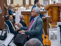 Pr. Genival Bento ministra na Santa Ceia de junho na igreja sede