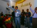 Jovens recebem batismo no Congresso na Marquês do Pombal