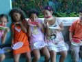 Estudantes participam da festa do pijama no Colégio da Assembleia de Deus