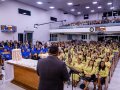 Pr. Laércio Rodrigues ministra na Santa Ceia de outubro na igreja sede