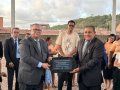 Pastor-presidente participa do lançamento da pedra fundamental do novo templo sede em Barra de São Miguel