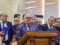 Pr. Alberto Olímpio ministra no culto de doutrina na igreja sede