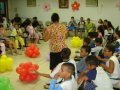 Estudantes participam da festa do pijama no Colégio da Assembleia de Deus