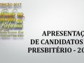 Confira a relação dos Diáconos e Presbíteros apresentados na Convenção Estadual 2017