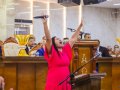 Pr. Alberto Olímpio ministra no culto de doutrina na igreja sede