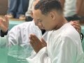 Pr. Pedro Idalino batiza 33 novos membros na Assembleia de Deus em Messias