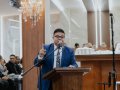 Pr. Roberto dos Santos ministra na Santa Ceia de agosto na igreja sede