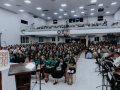 Pr. Roberto dos Santos ministra na Santa Ceia de agosto na igreja sede