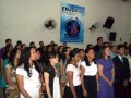 Jovens desfrutam da unção de Deus na igreja do Benedito Bentes 1