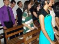 Jovens desfrutam da unção de Deus na igreja do Benedito Bentes 1