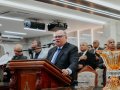 Pr. José Orisvaldo Nunes de Lima ensina em mais um culto de doutrina na igreja sede