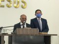 Pr. Agrimeron Teixeira ministra na Santa Ceia do Senhor em Pindoba