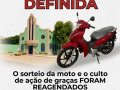 Projeto Neemias anuncia nova data para sorteio de moto no Clima Bom B