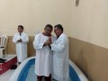 Pr. Ivan Ramos celebra batismo no Núcleo Ressocioalizador da Capital