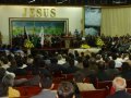 Pastor José Neco prega na abertura da reunião da Umadene