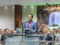 Pr. Moisés Leopoldino ministra no culto de doutrina do templo-sede