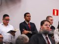 Pr. Edmagno Nunes ministra na Santa Ceia de outubro na igreja sede