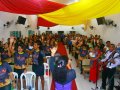 Jovens recebem batismo no Congresso na Marquês do Pombal