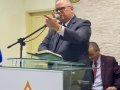 Rev. José Orisvaldo Nunes de Lima ministra na Assembleia de Deus em Miramar