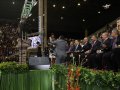 Milhares de evangélicos lotam o Ginásio do Sesi para assistir ao encerramento da Convenção Estadual